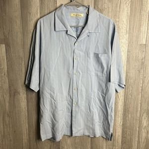 Tommy Bahama Men's Size Large Silk‎ Short Sleeve Shirt Beach Button Up Lot Of 2
